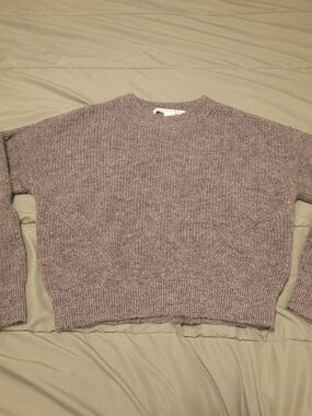 Veronica Beard Alpaca/Mohair Blend Soft Knit Crewneck Sweater in  Sparkly Grey